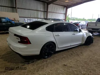 2019 Volvo S90 Inscription with VIN LVYA22ML6KP081135, listed as a Copart auction lot 53483454 with 99,353 mi miles and Salvage Title. Bid and sale history available at carsss.com. Image 3.