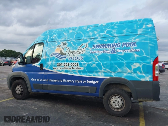 2017 Ram ProMaster Cargo with VIN 3C6TRVBG2HE524285, listed as a IAAI auction lot 41368437 with 187,580 mi miles and . Bid and sale history available at DreamBid. Image 14.