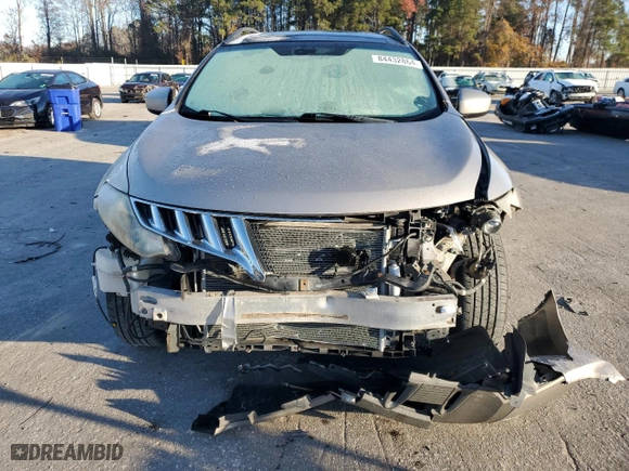 2009 Nissan Murano S with VIN JN8AZ18U59W020525, listed as a Copart auction lot 84432864 with 185,420 mi miles and Salvage Title. Bid and sale history available at carsss.com. Image 5.