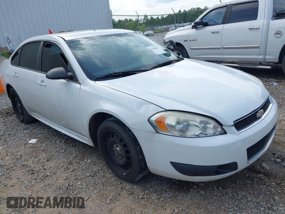 2014 Chevrolet Impala Police Police z VIN 2G1WD5E30E1114342, wystawiony jako IAAI lot #42388443 z przebiegiem 119 929 mil mil oraz . Historia ofert i sprzedaży dostępna na DreamBid. Obrazek 1.