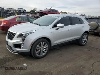 2020 Cadillac XT5 Premium Luxury AWD with VIN 1GYKNDRSXLZ180071, listed as a Copart auction lot 43077305 with 52,748 mi miles and Salvage title. Bid and sale history available at DreamBid. Image 1.