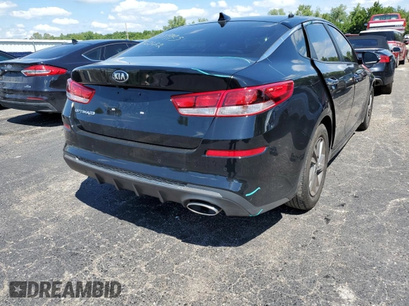 2019 Kia Optima LX with VIN 5XXGT4L32KG358253, listed as a Copart auction lot 55315812 with 40,421 mi miles and Salvage Title. Bid and sale history available at carsss.com. Image 4.