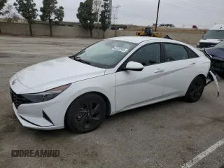 2021 Hyundai Elantra SEL with VIN 5NPLM4AG9MH044995, listed as a Copart auction lot 50338935 with 57,775 mi miles and Salvage Title. Bid and sale history available at carsss.com. Image 1.