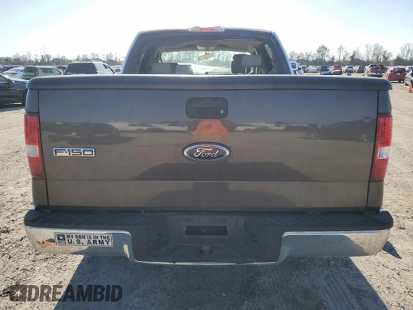 2005 Ford F-150 XLT with VIN 1FTRW12W65KD95732, listed as a Copart auction lot 48598155 with 195,368 mi miles and Salvage Title. Bid and sale history available at DreamBid. Image 6.