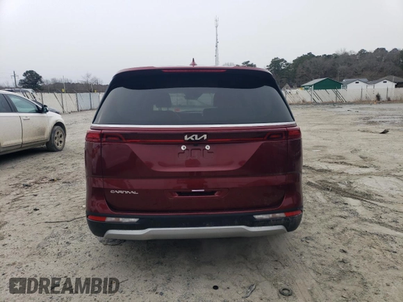 2023 Kia Carnival LX with VIN KNDNB4H36P6254924, listed as a Copart auction lot 45741845 with 47,882 mi miles and Salvage Title. Bid and sale history available at carsss.com. Image 6.