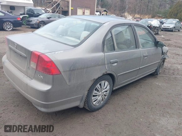 2004 Honda Civic LX with VIN 2HGES166X4H533266, listed as a IAAI auction lot 41764334 with 183,262 mi miles. Bid and sale history available at carsss.com. Image 4.