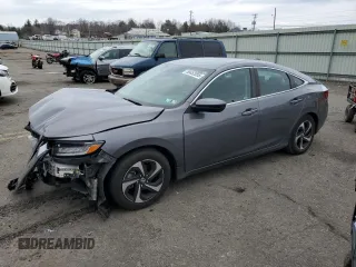 2021 Honda Insight EX with VIN 19XZE4F5XME010454, listed as a Copart auction lot 50452055 with 73,506 mi miles and Salvage Title. Bid and sale history available at carsss.com. Image 1.