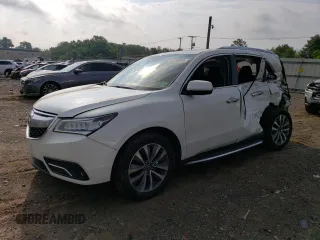 2016 Acura MDX w/Tech/Entertainment with VIN 5FRYD4H64GB023296, listed as a Copart auction lot 61388803 with 157,983 mi miles. Bid and sale history available at carsss.com. Image 1.
