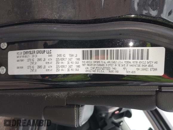 2015 Jeep Cherokee Latitude с VIN 1C4PJMCS1FW577223, выставлен на аукционе IAAI как лот 42082301 с пробегом 140 884 миль миль и . История ставок и продаж доступна на DreamBid. Изображение 9.