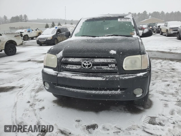 2005 Toyota Tundra Limited with VIN 5TBDT48145S475127, listed as a Copart auction lot 46143815 with 276,360 mi miles and Salvage title. Bid and sale history available at DreamBid. Image 5.
