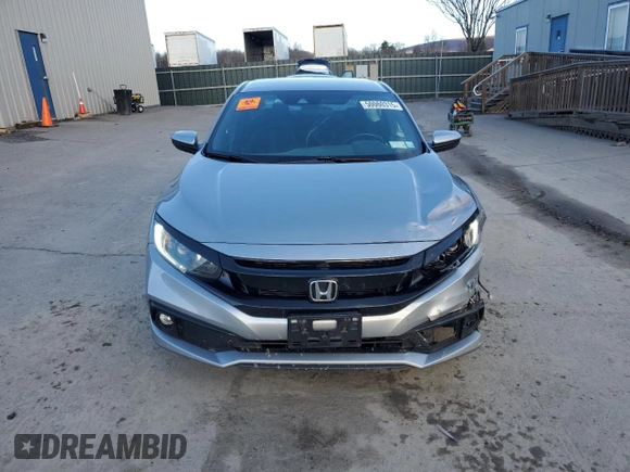 2019 Honda Civic Sport with VIN 2HGFC2F83KH590205, listed as a Copart auction lot 50060315 with 70,167 mi miles and Salvage Title. Bid and sale history available at DreamBid. Image 5.