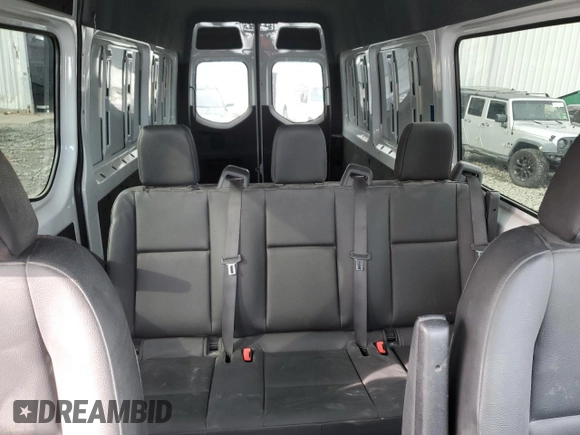2024 Mercedes-Benz Sprinter with VIN W1W4NCHY0RT170258, listed as a Copart auction lot 43573275 with 36,369 mi miles and Salvage Title. Bid and sale history available at DreamBid. Image 10.