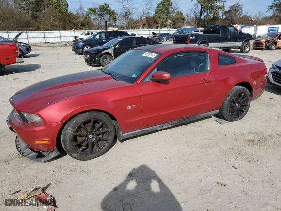2010 Ford Mustang GT with VIN 1ZVBP8CH4A5126948, listed as a Copart auction lot 45582855 with 127,637 mi miles and Salvage Title. Bid and sale history available at carsss.com. Image 1.