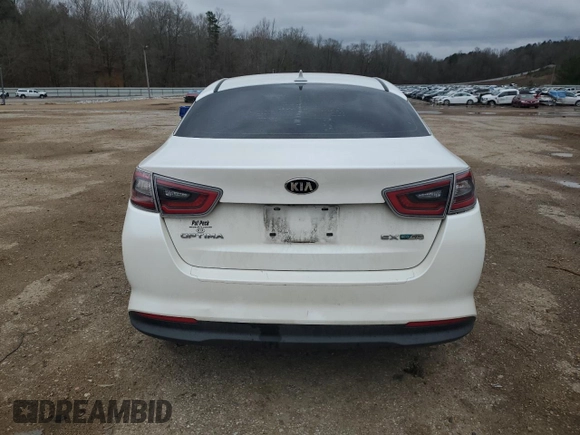 2016 Kia Optima Hybrid EX with VIN KNAGN4AD5G5091835, listed as a Copart auction lot 47883175 with 115,250 mi miles and Salvage Title. Bid and sale history available at carsss.com. Image 6.