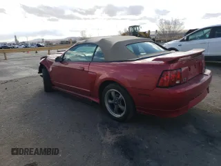 2001 Ford Mustang GT Deluxe with VIN 1FAFP45XX1F100307, listed as a Copart auction lot 45550465 with 108,540 mi miles and Salvage Title. Bid and sale history available at carsss.com. Image 2.