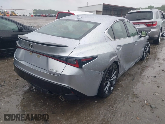 2022 Lexus IS 350 F Sport with VIN JTHGZ1E29N5023662, listed as a IAAI auction lot 42346194 with 53,996 mi miles and . Bid and sale history available at DreamBid. Image 4.