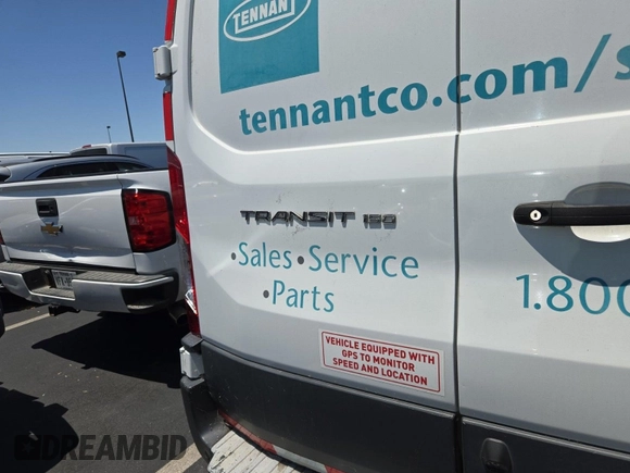 2018 Ford Transit with VIN 1FTYE1YM9JKB52270, listed as a IAAI auction lot 42714304 with 95,416 mi miles and . Bid and sale history available at DreamBid. Image 1.