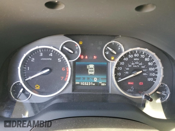 2017 Toyota Tundra SR5 with VIN 5TFEM5F19HX114444, listed as a Copart auction lot 61972665 with 103,231 mi miles and Salvage title. Bid and sale history available at DreamBid. Image 9.