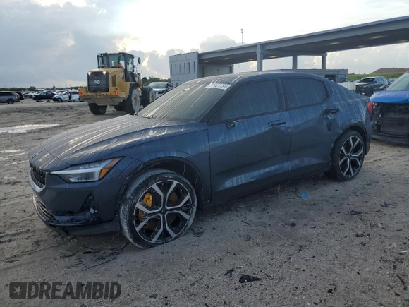 2022 Polestar 2 with VIN LPSED3KA6NL054337, listed as a Copart auction lot 71101134 with 27,192 mi miles and Non Repairable. Bid and sale history available at carsss.com. Image 1.