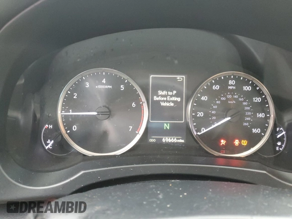 2017 Lexus IS with VIN JTHBA1D28H5061634, listed as a Copart auction lot 83794174 with 69,666 mi miles and Salvage Title. Bid and sale history available at carsss.com. Image 9.