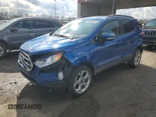 2022 Ford EcoSport SE with VIN MAJ6S3GL9NC460193, listed as a Copart auction lot 46820695 with 35,515 mi miles and Salvage Title. Bid and sale history available at carsss.com. Image 1.