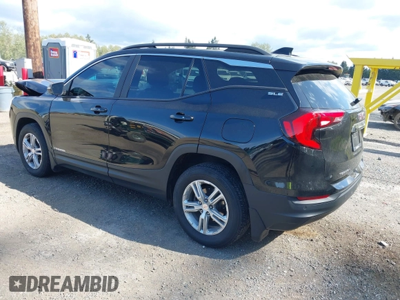 2021 GMC Terrain SLE with VIN 3GKALTEV5ML385795, listed as a IAAI auction lot 42142828 with 40,752 mi miles and . Bid and sale history available at carsss.com. Image 3.