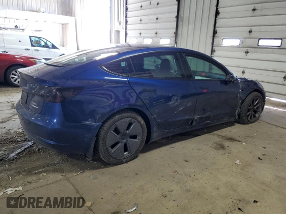 2021 Tesla Model 3 Long Range with VIN 5YJ3E1EB6MF902352, listed as a Copart auction lot 52257095 with 41,213 mi miles and Salvage Title. Bid and sale history available at DreamBid. Image 3.