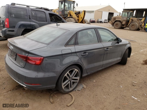 2018 Audi A3 Sedan Premium with VIN WAUB8GFF0J1018464, listed as a Copart auction lot 48275523 with 57,826 mi miles. Bid and sale history available at carsss.com. Image 3.