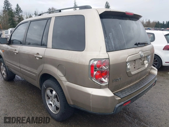 2006 Honda Pilot EX-L with VIN 2HKYF18706H529579, listed as a IAAI auction lot 41861069 with 222,641 mi miles and . Bid and sale history available at DreamBid. Image 3.