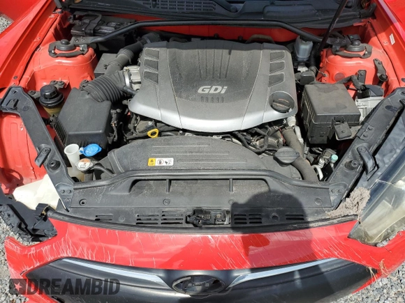 2013 Hyundai Genesis Coupe R-Spec z VIN KMHHU6KJ9DU097094, wystawiony jako Copart lot #60881695 z przebiegiem 88 542 mil mil oraz Szkoda całkowita • Salvage title. Historia ofert i sprzedaży dostępna na DreamBid. Obrazek 11.