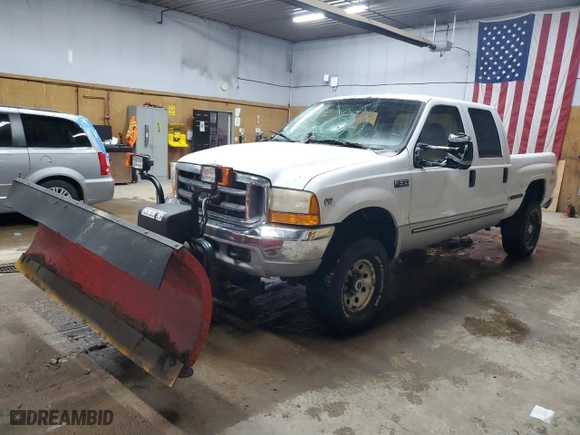 1999 Ford Super Duty F-350 SRW XL with VIN 1FTSW31S9XEE99015, listed as a Copart auction lot 49417645 with 128,553 mi miles and Clean Title. Bid and sale history available at carsss.com. Image 1.