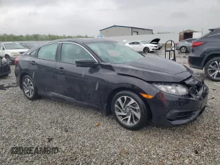 2016 Honda Civic EX with VIN 19XFC2F75GE075005, listed as a Copart auction lot 54423005 with 89,207 mi miles and Salvage Title. Bid and sale history available at DreamBid. Image 4.