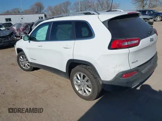 2017 Jeep Cherokee Limited with VIN 1C4PJMDB7HW647325, listed as a IAAI auction lot 41472364 with 37,129 mi miles and . Bid and sale history available at DreamBid. Image 3.