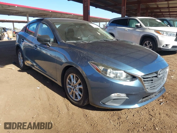 2014 Mazda 3 i Grand Touring with VIN JM1BM1W76E1173191, listed as a IAAI auction lot 41158533 with 120,444 mi miles and . Bid and sale history available at DreamBid. Image 1.