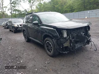 2024 Nissan Pathfinder Rock Creek with VIN 5N1DR3BDXRC295432, listed as a IAAI auction lot 42453531 with 18,917 mi miles and . Bid and sale history available at DreamBid. Image 1.