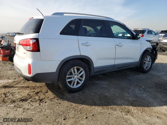 2015 Kia Sorento LX with VIN 5XYKT4A66FG558450, listed as a Copart auction lot 45360715 with 179,282 mi miles and Salvage Title. Bid and sale history available at carsss.com. Image 3.