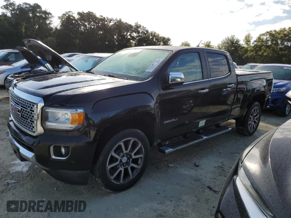 2017 GMC Canyon 4WD Denali z VIN 1GTG6EEN2H1307156, wystawiony jako Copart lot #76653224 z przebiegiem 114 406 mil mil oraz Szkoda całkowita • Salvage title. Historia ofert i sprzedaży dostępna na DreamBid. Obrazek 1.