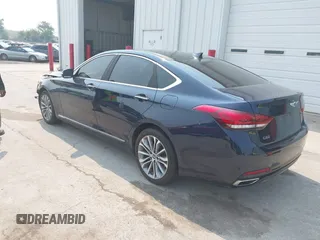2018 Genesis G80 3.8L with VIN KMHGN4JE3JU246872, listed as a IAAI auction lot 42436770 with 66,022 mi miles and . Bid and sale history available at DreamBid. Image 3.