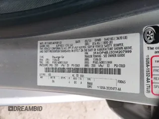 2013 Ford Fiesta SE z VIN 3FADP4BJ3DM207999, wystawiony jako IAAI lot #41880992 z przebiegiem 133 443 mil mil oraz . Historia ofert i sprzedaży dostępna na DreamBid. Obrazek 9.