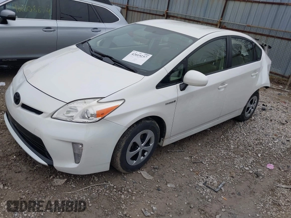 2013 Toyota Prius One with VIN JTDKN3DUXD5544751, listed as a IAAI auction lot 42019257 with 154,450 mi miles and . Bid and sale history available at carsss.com. Image 2.