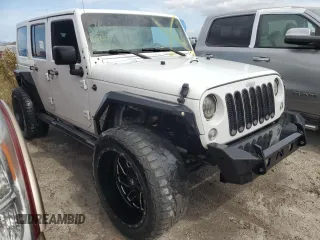 2018 Jeep Wrangler JK Unlimited Sport S with VIN 1C4BJWDG2JL809600, listed as a Copart auction lot 76384474 with 0 mi miles and Non Repairable. Bid and sale history available at carsss.com. Image 4.
