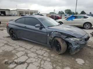 2016 BMW M4 with VIN WBS3R9C56GK335723, listed as a Copart auction lot 57647274 with 164,379 mi miles and Salvage Title. Bid and sale history available at carsss.com. Image 4.