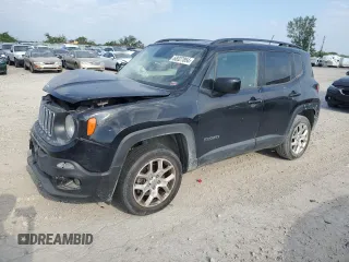 2017 Jeep Renegade Latitude with VIN ZACCJBBB6HPG44631, listed as a Copart auction lot 68327854 with 140,057 mi miles and Salvage title. Bid and sale history available at DreamBid. Image 1.