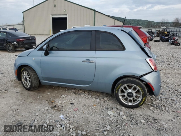 2013 FIAT 500 Pop with VIN 3C3CFFAR8DT530905, listed as a Copart auction lot 48082055 with 106,878 mi miles and Salvage Title. Bid and sale history available at carsss.com. Image 2.