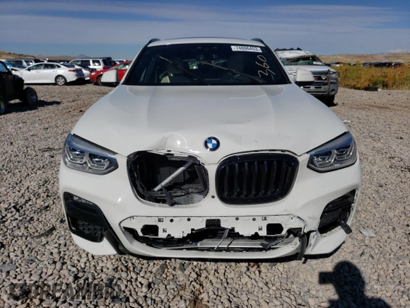 2021 BMW X4 xDrive30i with VIN 5UX2V1C01M9F91616, listed as a Copart auction lot 74006453 with 0 mi miles. Bid and sale history available at carsss.com. Image 5.