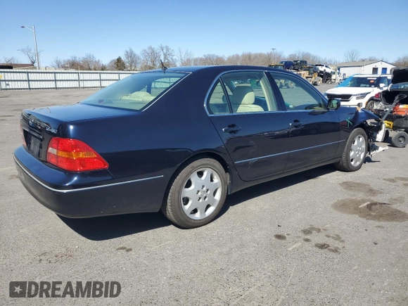 2003 Lexus LS 430 with VIN JTHBN30F330100550, listed as a Copart auction lot 49772375 with 67,928 mi miles and Salvage Title. Bid and sale history available at DreamBid. Image 3.