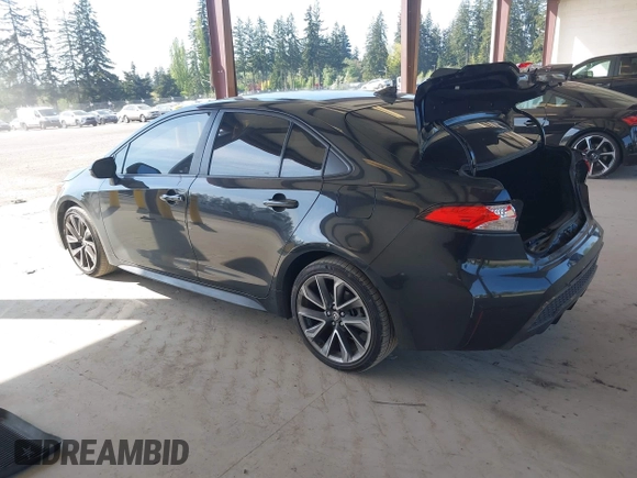 2022 Toyota Corolla SE with VIN JTDS4MCE3NJ094596, listed as a IAAI auction lot 42117369 with 92,045 mi miles and . Bid and sale history available at DreamBid. Image 3.