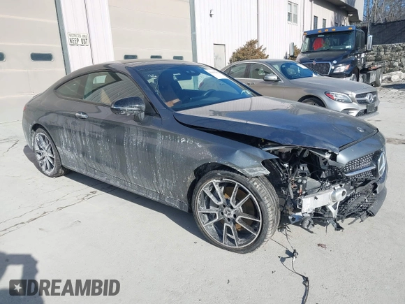 2023 Mercedes-Benz C 300 with VIN W1KWJ8EB8PG128462, listed as a IAAI auction lot 41463281 with 18,590 mi miles and . Bid and sale history available at DreamBid. Image 1.