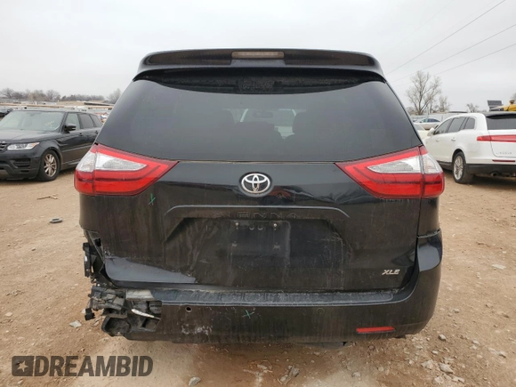 2017 Toyota Sienna XLE Auto Access Seat with VIN 5TDYZ3DC4HS788675, listed as a Copart auction lot 47631335 with 53,509 mi miles and Salvage Title. Bid and sale history available at carsss.com. Image 6.