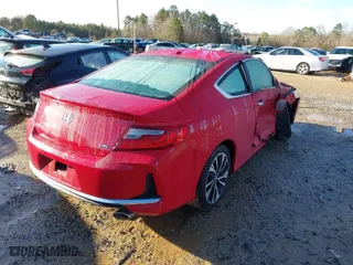 2017 Honda Accord Coupe EX-L V6 with VIN 1HGCT2B80HA005709, listed as a IAAI auction lot 41206963 with 44,870 mi miles. Bid and sale history available at carsss.com. Image 4.